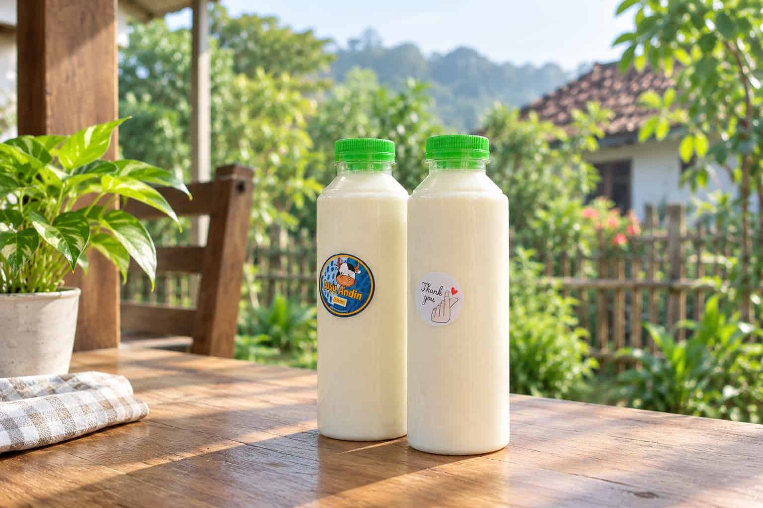 Susu sapi murni segar dari peternak Desa Wisata Branjang Semarang